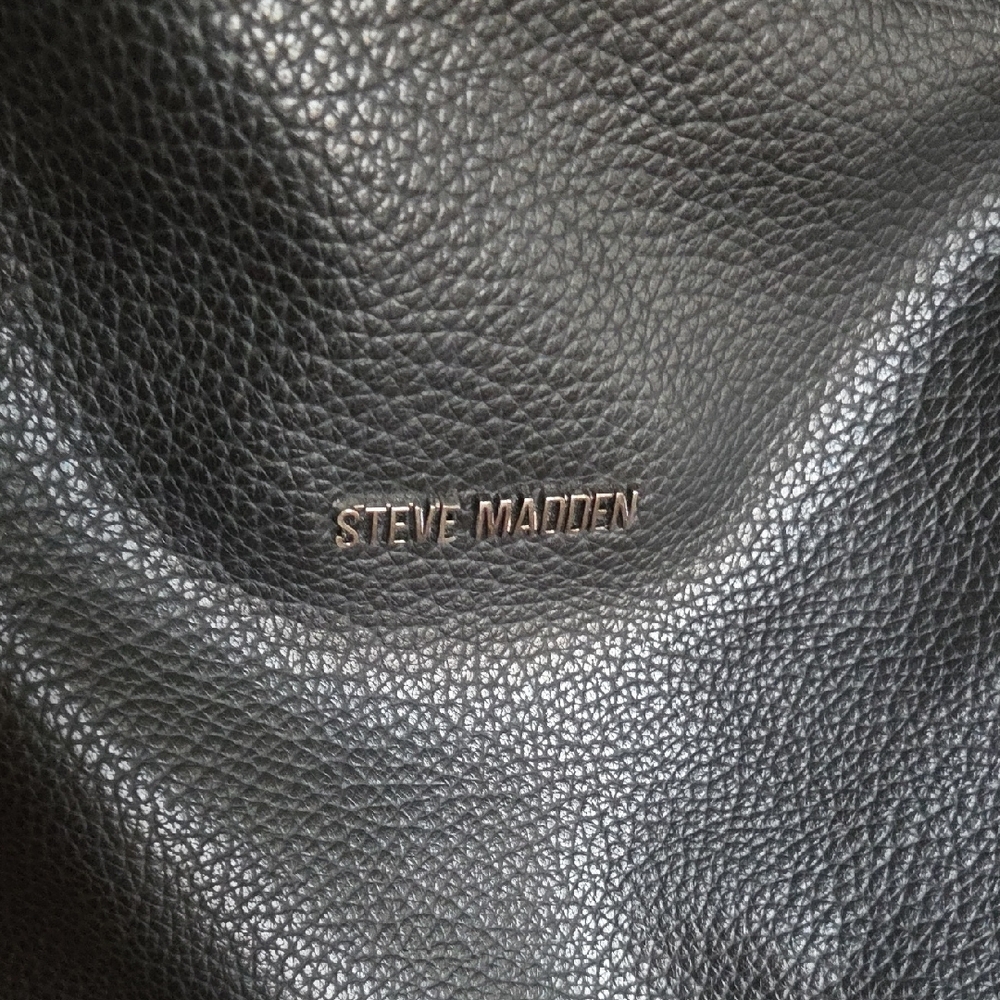 NWOT Steve Madden Black Fringe Shoulder Bag Adjustable - Picture 5 of 10